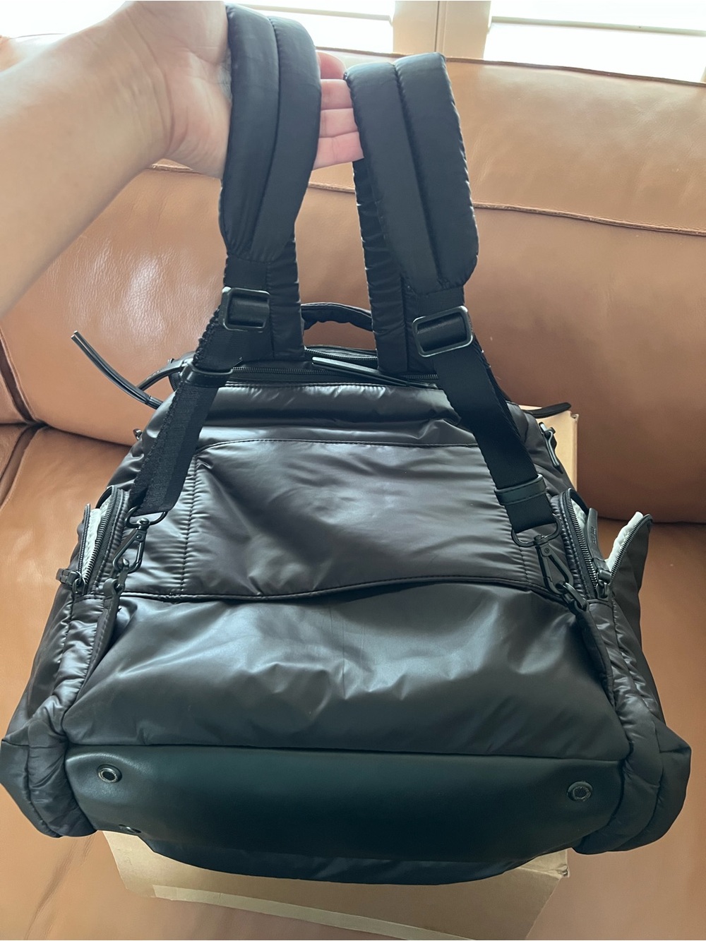 Caraa Black Nylon Baby Backpack size Large - Picture 16 of 16